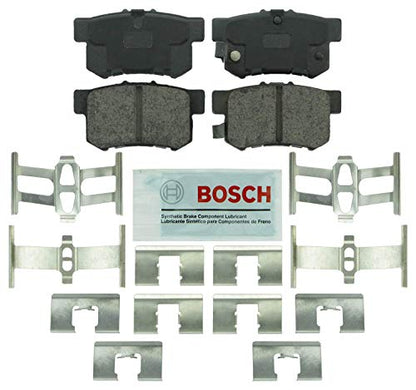 BOSCH BE537H Blue Ceramic Disc Brake Pad Set with Hardware - Rear
