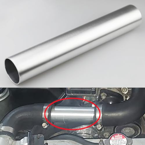 51mm(2") OD Straight 2 Inch Aluminum Intercooler Pipe Air Intake Tube, Length 11.8" (300mm), Brushed Finish - color: Straight, size: OD 2" (51mm)