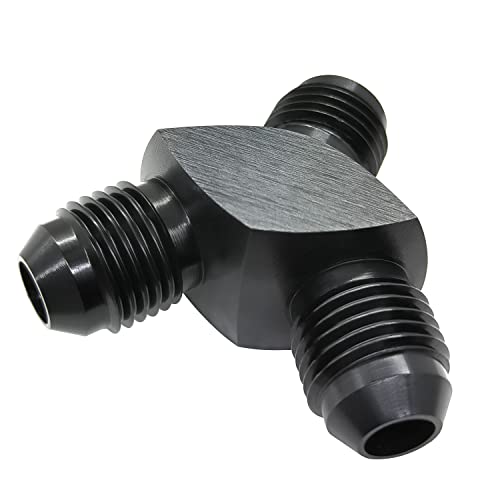 YSIL 8AN Male Flare Y Block Fitting Adapter 3-Way Union Splitter Aluminum - size: 8AN