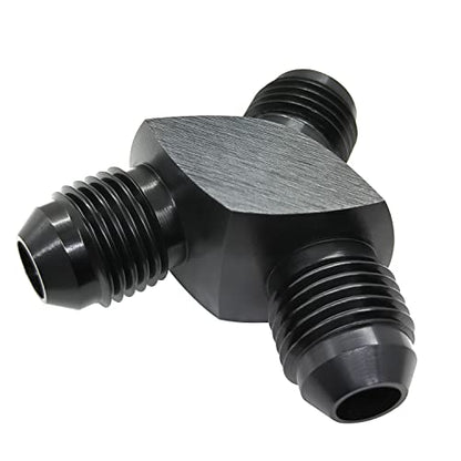 YSIL 8AN Male Flare Y Block Fitting Adapter 3-Way Union Splitter Aluminum - size: 8AN