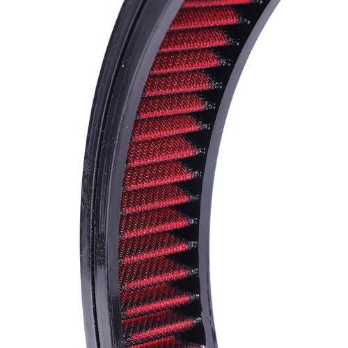 14"x2" Round Air Cleaner Filter Element High Flow (Red) - size: 14" x 2" Red