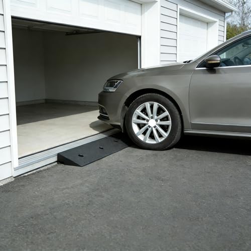 2 Pack 1.2'' Rise Rubber Curb Ramp Heavy Duty Loading Rubber Curb Ramps - size: 1.2" H
