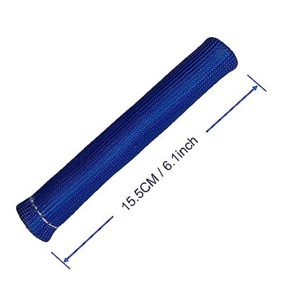 Spark Plug Wire Heat Shield 8PCS Spark Plug Boots Thermal Protection Sleeve 1200 Degree 6 inch Heat Cover Wrap for Car Truck (Blue) - color: blue