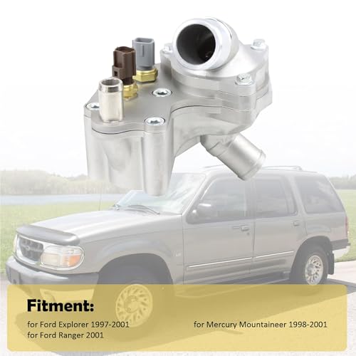Aluminum Thermostat Housing Assembly, 902-204 Heavy Duty - size: Explorer 1997-2001, Ranger, Mountaineer 1998-2001