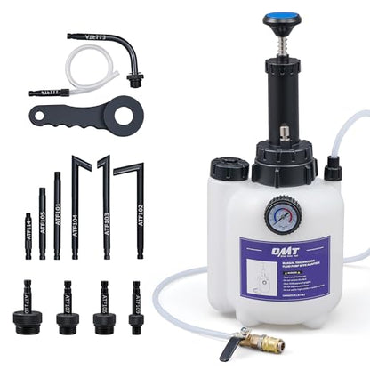 OMT 3L Transmission Fluid Fill Pump ATF Transfer Dispenser with 12 Adapters