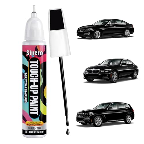 Fluid Jet Black (668) Touch Up Paint for BMW 3/5/X3/X5 Series - color: Fluid (Jet) Black (668)