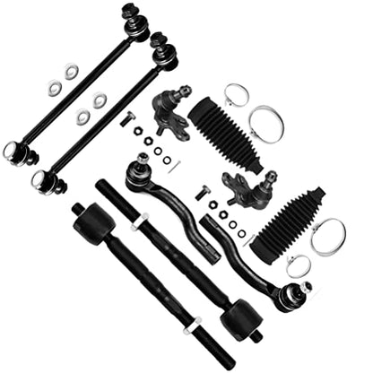 SCITOO 10pcs Front Tie Rod Kit fit 2004-2010 for Toyota for Sienna