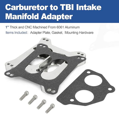 For Holley Edelbrock Carburetor to TBI Intake Manifold Adapter