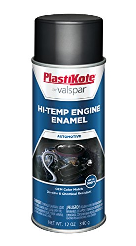 PlastiKote 215 Low Gloss Black Engine Enamel, 12 oz. - color: Low Gloss Black