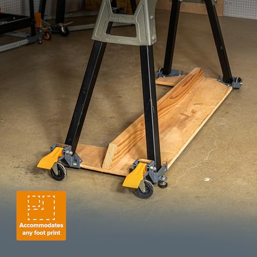 Bora Portamate Mobile Base Kit PM-1100 - Heavy Duty, Universal, Customizable, Adjustable Rolling Set, Dolly Roller Frame and Casters for Moving Equipment, Tools, Machines - 400 lb Capacity