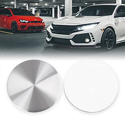 X AUTOHAUX 45mm Silver Tone Car Wheel Center Hub Caps Sticker 4pcs - size: 45mm