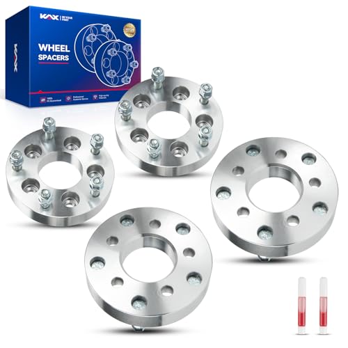 KAX 5x4.5 to 5x5.5 Lug-Centric Wheel Adapters 1.25 inch for Ford Ranger - color: Silver, size: 5x4.5 to 5x5.5-73mm-1/2"x20-1.25"(31.8mm)-4pcs