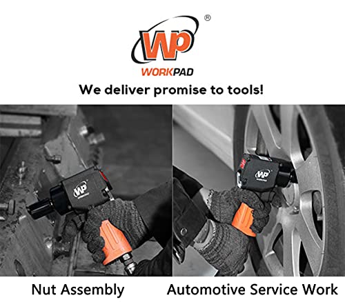 WORKPAD 1/2-Inch Mini Air Impact Wrench with Twin Hammers, Pneumatic Tools - color: 1116