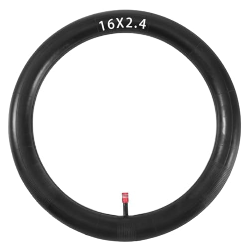 KAMIER 16x2.4/2.125 Inner Tube Straight Valve Stem Replacement for Razor MX650 MX500 SX500 Mcgrath Dirt Bike Front Tire Tube EcoSmart Metro Cargo SUP Electric Scooter Kids Off Road Motocross Parts