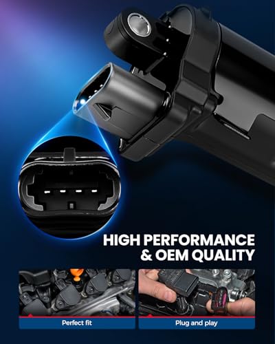 KAX 8 Ignition Coils & 8 Spark Plugs Set for Silverado 1500, Sierra 1500