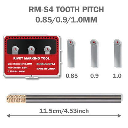 Model Rivet Maker Tool, Small Diameter 0.85-1.0mm, for 1/35 Scale - size: RM-S4