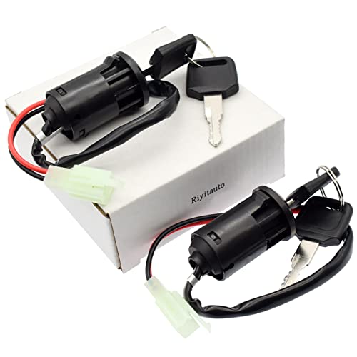 2 PCS 2 Wire Ignition Key Switch for Electric Scooter Golf Scooter Bikes ATV Moped GoKart U KS51 Motorcycle 2 Position Type on Off