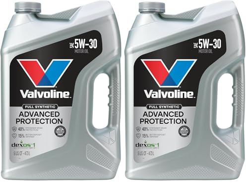 Valvoline Advanced Full Synthetic SAE 5W-30 Motor Oil 5 QT (Pack of 2) - size: 5 QT (Pack of 2), style: Advanced Protection