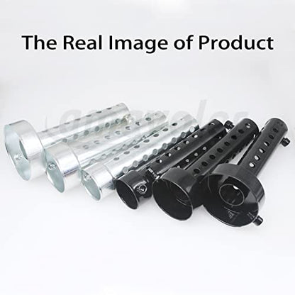 Motorcycle Exhaust Silencer Motorbike Muffler Insert Baffle Silencer Universal (black-48mm) - color: black-48mm