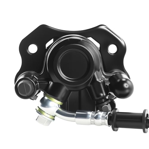 PRO BAT ATV Hydraulic Disc Brake Kit with Brake Caliper Rotor - color: Silver&Black