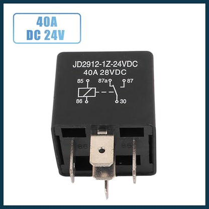 5pcs JD2912-1Z-24VDC 5 Pin 40A 28VDC DC 24V Universal Car Vehicle Motor Fuse Relay Switch Power Automotive Parts