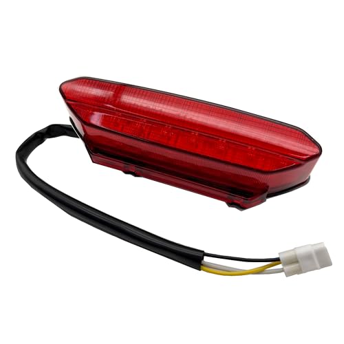 YFZ450 Tail Light LED Brake Rear Light Compatible with ATV 2006-2009 Yamaha YFZ 450 (Red) - color: Red