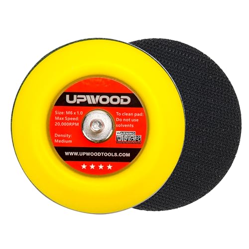 8 pcs 3 inch M6 Thread Hook and Loop Backing Pad for Mini Air Sander Polisher - color: Hook and Loop, size: 3 inch M6 Thread