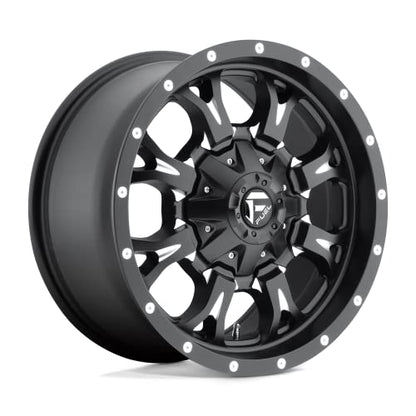 FUEL OFF-ROAD D517 KRANK 17X9, 8X6.5, 4.53, -12mm MATTE BLACK MILLED - D51717908245 - color: MATTE BLACK MILLED, size: 17X9,8X6.5,-12mm