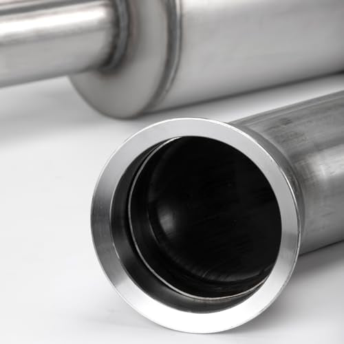 Stainless Steel Exhaust Pipe Kit + Flexpipe-Back + Muffler for 2019-2025 Dodge Ram 2500/3500 Cummins 6.7L 4" Powerstroke Diesel - size: for 2019-2025 Ram 3500 2500