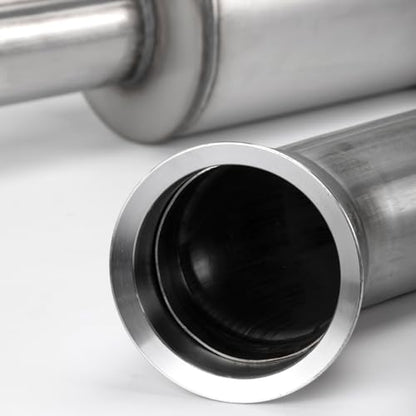 Stainless Steel Exhaust Pipe Kit + Flexpipe-Back + Muffler for 2019-2025 Dodge Ram 2500/3500 Cummins 6.7L 4" Powerstroke Diesel - size: for 2019-2025 Ram 3500 2500