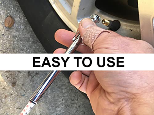 20-120 Psi Car Tire Pressure Gauge Pack of 5. Heavy Duty Tire Pressure Gauge for Car, Bike, Truck, Golf Cart, Semi, 18 Wheeler.