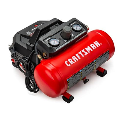 CRAFTSMAN 1.5 Gallon 3/4HP Oil-Free Portable Air Compressor 135PSI