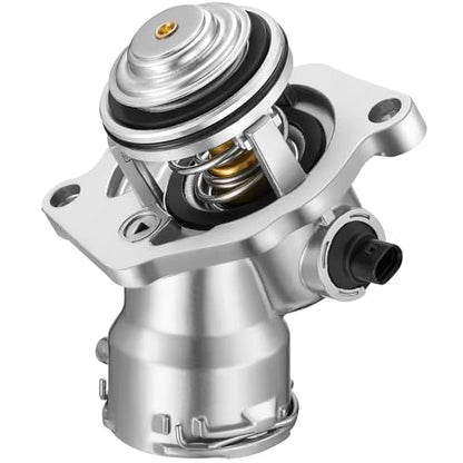 BDFHYK 902-5912 Upgrade Aluminium Coolant Thermostat Housing Assembly Compatible with Mercedes-Benz C230 C250 C280 C300 E350 E400 GLK350 ML450 R350 S400 SLK300 SLK350 2.5L 3.0L 3.5L Replace 2722000415