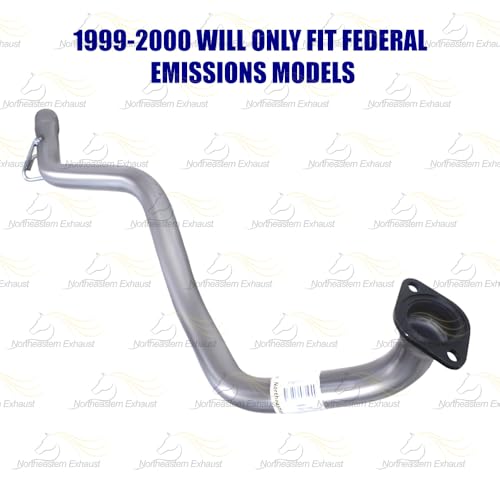 Northeastern Exhaust | Stainless Steel Exhaust Tail Pipe Compatible for 4Runner 1996-2002 3.4L | Free Gasket, Hanger and Bolts & Nuts Included | Automotive Replacement Part