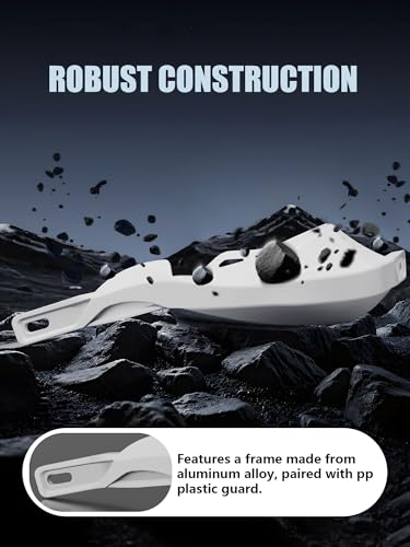 JFG RACING Dirt Bike Handguards Universal for 7/8" and 1 1/8" Handle Bar - color: white