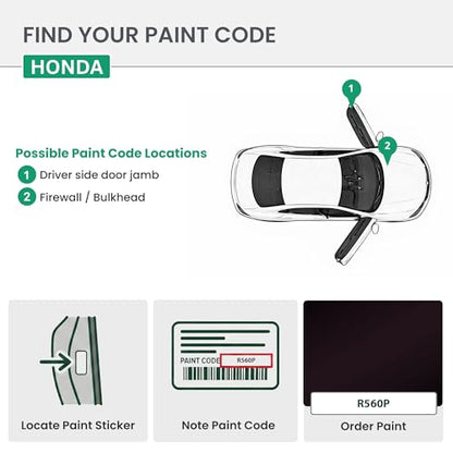 ERA Paints - R560P - Burgundy Night Pearl for HONDA Exact OEM Color Match Automotive Touch Up Paint for Cars - Spray Paint with Premium Spray Nozzle - Premium Kit w/ 2K 3680061 Clearcoat - Made in USA - style: Spray - Premium Kit w/ 2K 3680061 Clearcoat