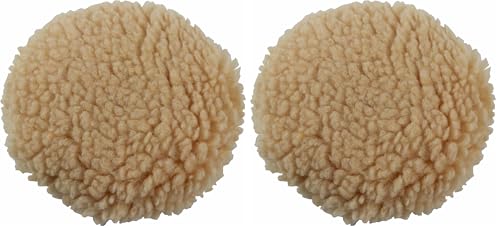 WEN 10A422 Synthetic Wool Polishing Bonnet, 9-Inch to 10-Inch (Pack of 2) - size: 1 Count (Pack of 2)
