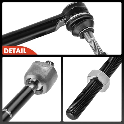 A-Premium Front Inner & Outer Tie Rod End Kit - Fix Uneven Tire Wear