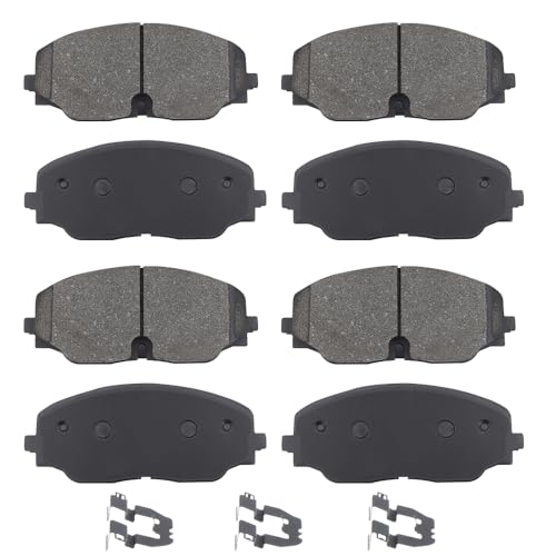 Front Rear Ceramic Brake Pads Kit Replacement For HYUNDAI PALISADE 2020-2022,2020 for KIA TELLURIDE - style: UPD2199+UPD2215