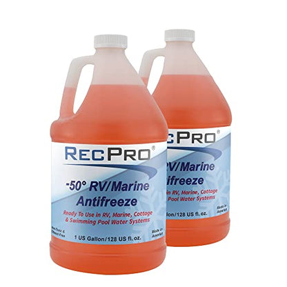 RecPro RV Antifreeze -50°F Protection Non-Toxic (2 Pack) - size: 2-Pack