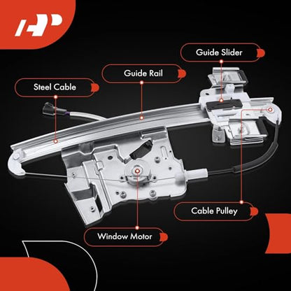 A-Premium Front Passenger Side Power Window Regulator with Motor (2-Pin) - style: Front Passenger (RH)
