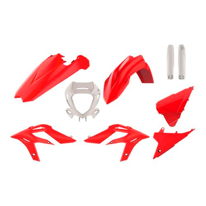 Polisport Motocross MX Replica Plastic Kit - Red/White (2020-2022) - color: Red/White