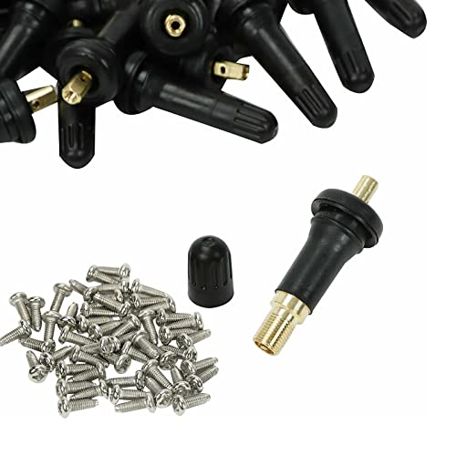 BLACKHORSE-RACING 20PCS TPMS Rubber Snap-in Tire Pressure Sensor Valve Stem - size: TPMS-20pcs