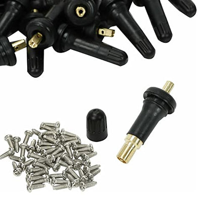 BLACKHORSE-RACING 20PCS TPMS Rubber Snap-in Tire Pressure Sensor Valve Stem - size: TPMS-20pcs