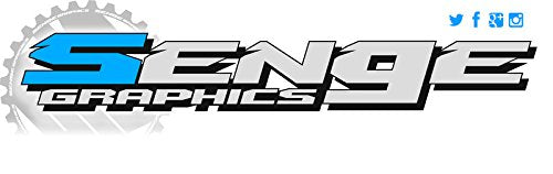 2021-2025 KLX 140 RF SURGE Black Complete Kit With Rider I.D. Compatible with Kawasaki | Senge Graphics Inc - color: Black, size: Complete Kit With Rider I.D.