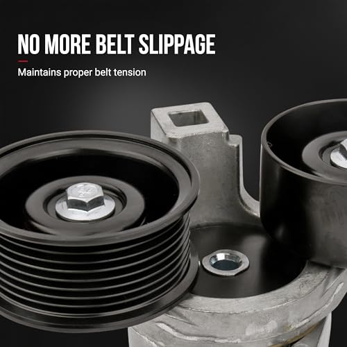 Serpentine Belt Tensioner and Pulley - Compatible with Ford - E-350 Club Wagon, E-350 Econoline, E-350 Econoline Club Wagon, Excursion, F-250 Super Duty, F-350 Super Duty - Replaces BT50, BT-50AA