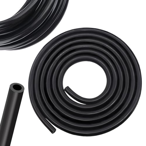 Tnisesm 6Ft Vacuum Hose Automotive 1/8" ID High Performance 130PSI Silicone Vacuum Hose line Kit - color: Black, size: 1/8"-6.6FT