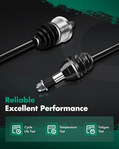 SCITOO Pair Rear CV Axle Shaft Assembly for Maverick Max 1000R 2013-2018