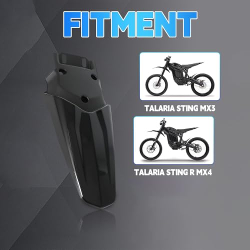 Rear Seat Fender for Electric Dirt Bike Talaria Sting MX3 R MX4 - color: Black-2