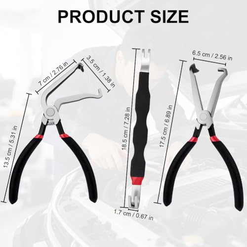 Ainiv 3 Pieces Electrical Disconnect Pliers, Black - color: Black, size: 3PCS